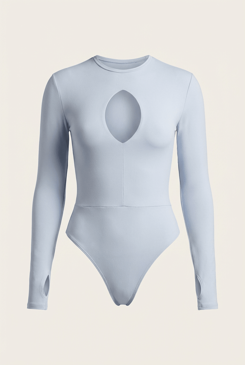 EXPOSED REVERSIBLE LONG SLEEVE BODYSUIT - ILUS LABEL