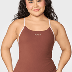 FUNDAMENTAL BARE TANK - CHOCOLATE - ILUS LABEL