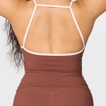 FUNDAMENTAL BARE TANK - CHOCOLATE - ILUS LABEL