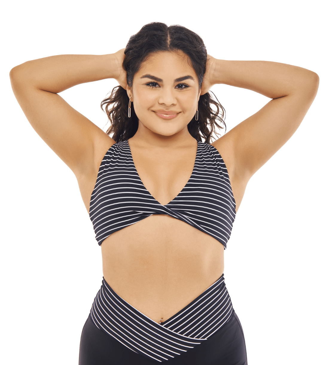 LINEAR CINCH TWIST BRA - ILUS LABEL