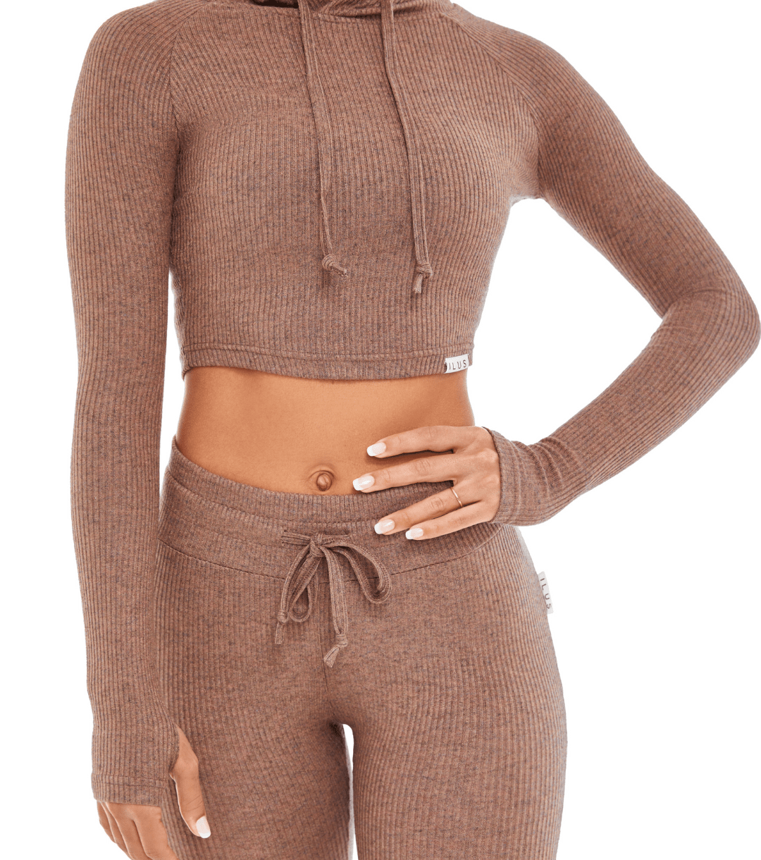 LOUNGE CROPPED HOODIE - ILUS LABEL