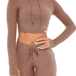 LOUNGE CROPPED HOODIE - ILUS LABEL