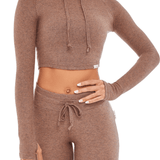 LOUNGE CROPPED HOODIE - ILUS LABEL