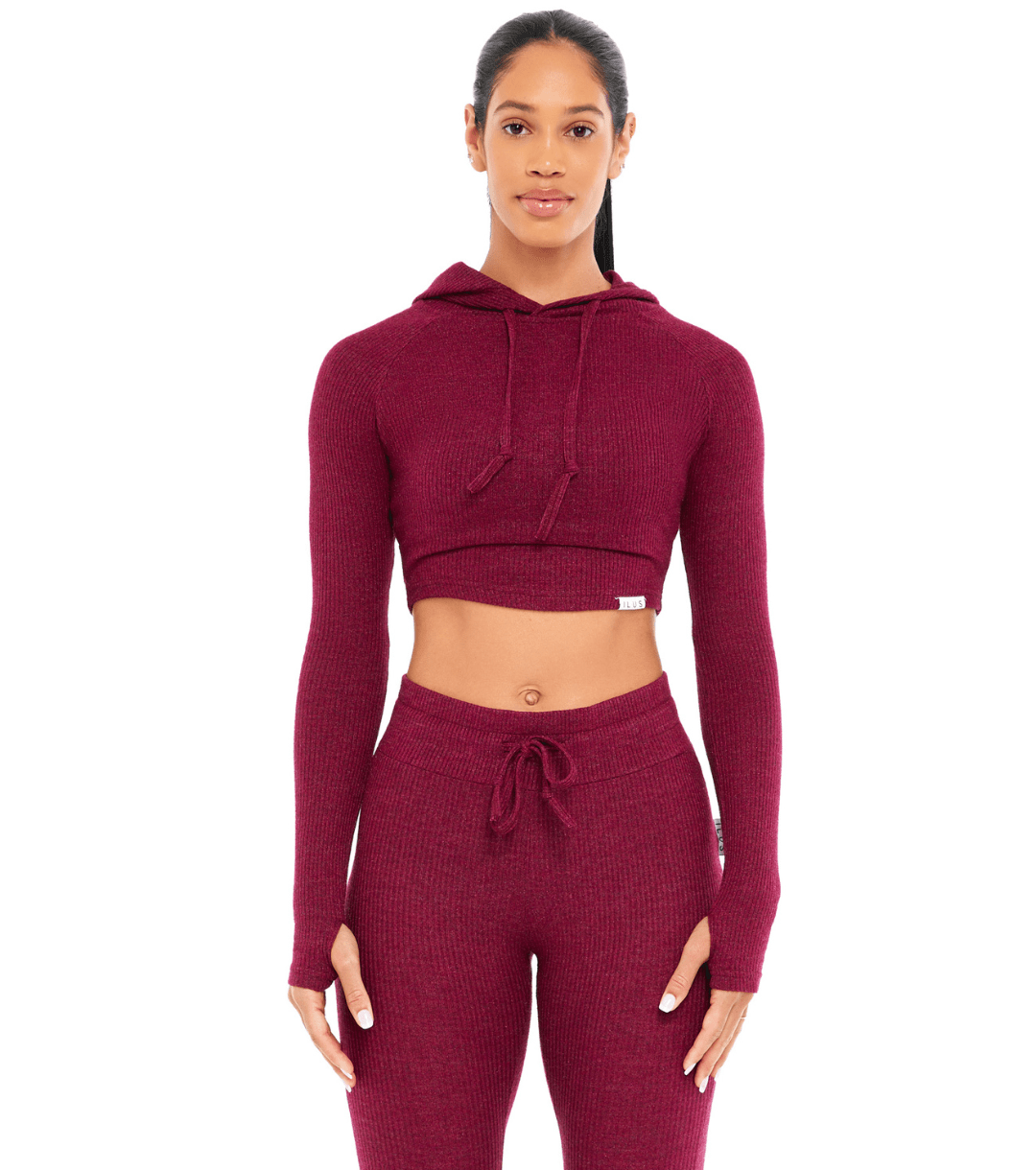 LOUNGE CROPPED HOODIE - ILUS LABEL