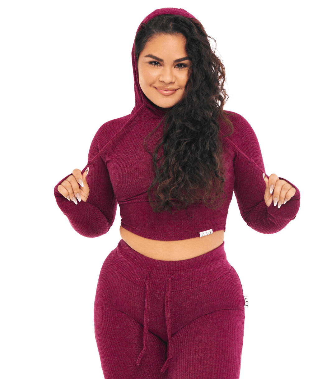 LOUNGE CROPPED HOODIE - ILUS LABEL