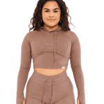 LOUNGE CROPPED HOODIE - ILUS LABEL