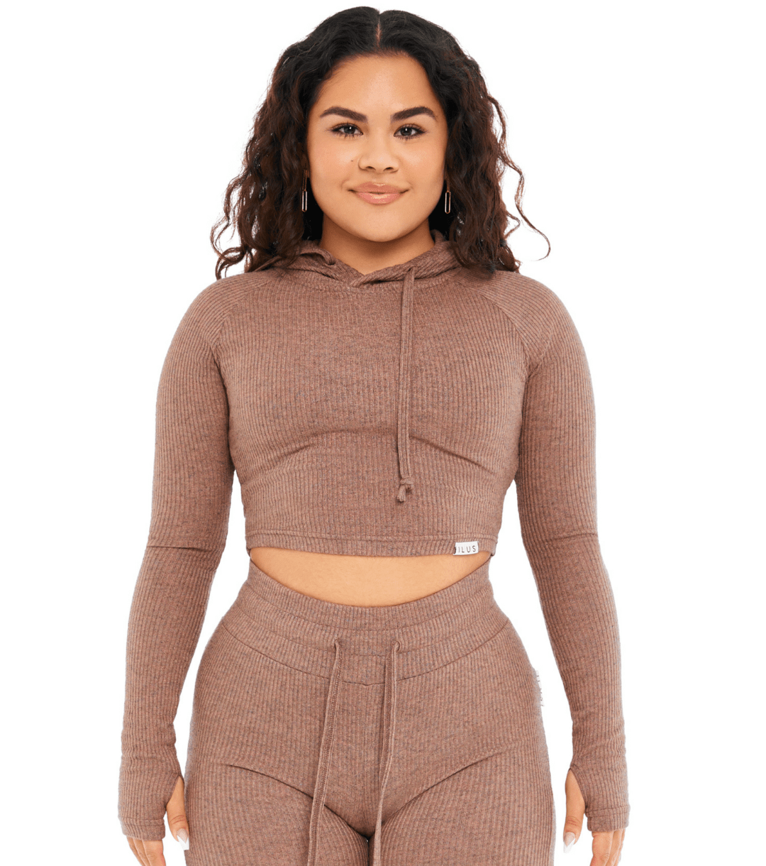 LOUNGE CROPPED HOODIE - ILUS LABEL