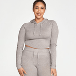 LOUNGE CROPPED HOODIE - ILUS LABEL