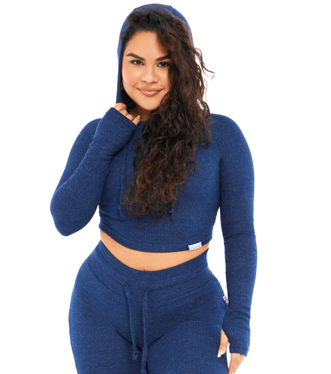 LOUNGE CROPPED HOODIE - ILUS LABEL