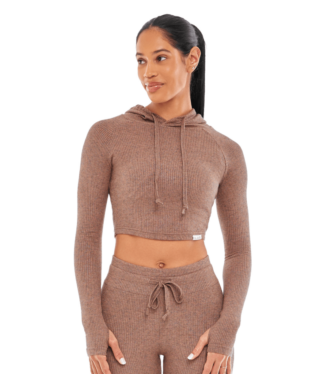 LOUNGE CROPPED HOODIE - ILUS LABEL