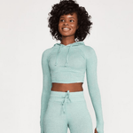 LOUNGE CROPPED HOODIE - ILUS LABEL