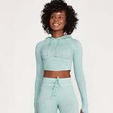 LOUNGE CROPPED HOODIE - ILUS LABEL