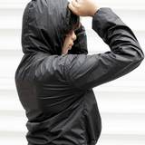 NYLON CROPPED LENGTH WINDBREAKER - ILUS LABEL