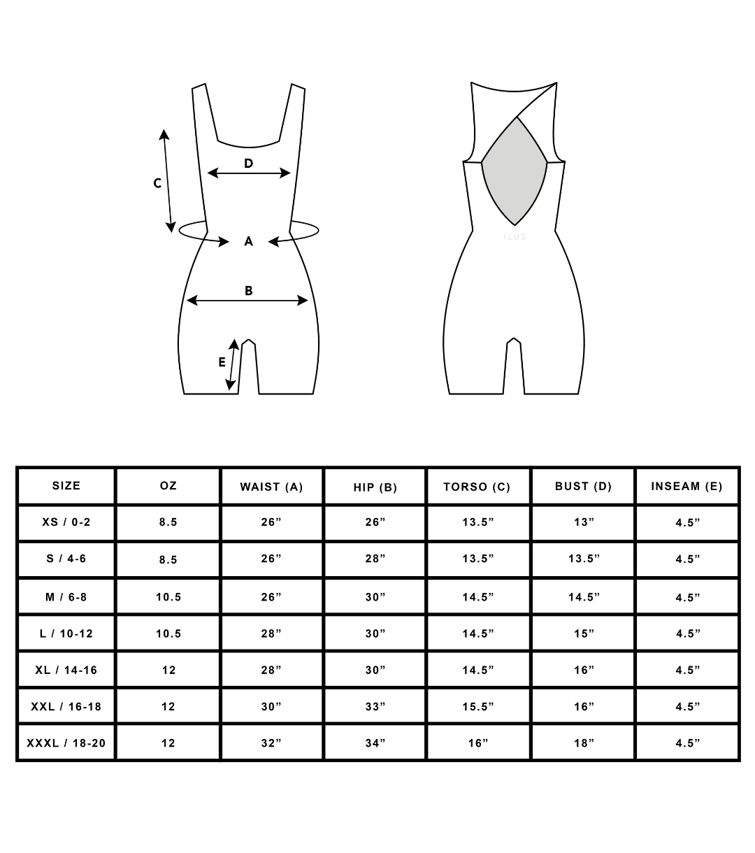 UNRIVALED SHORT BODYSUIT - ILUS LABEL