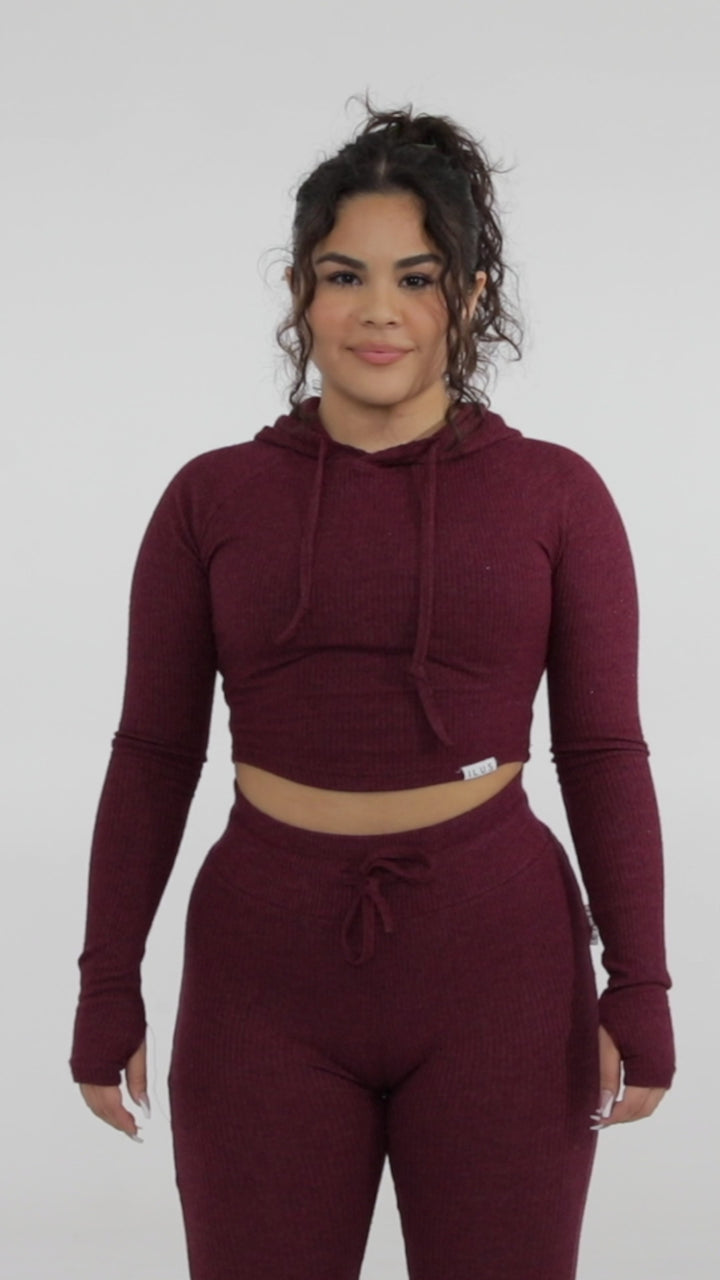 LOUNGE CROPPED HOODIE