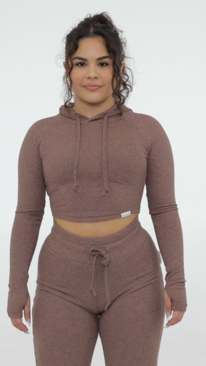 LOUNGE CROPPED HOODIE