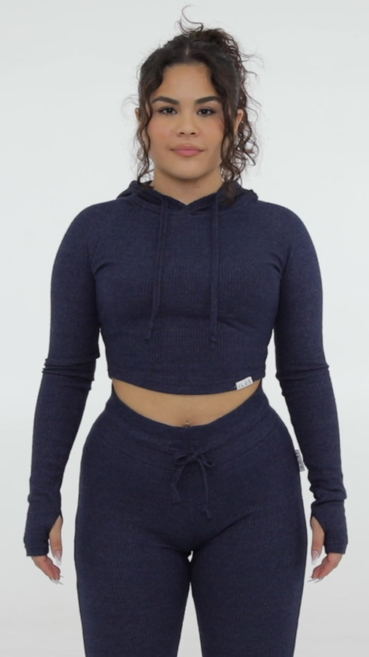 LOUNGE CROPPED HOODIE