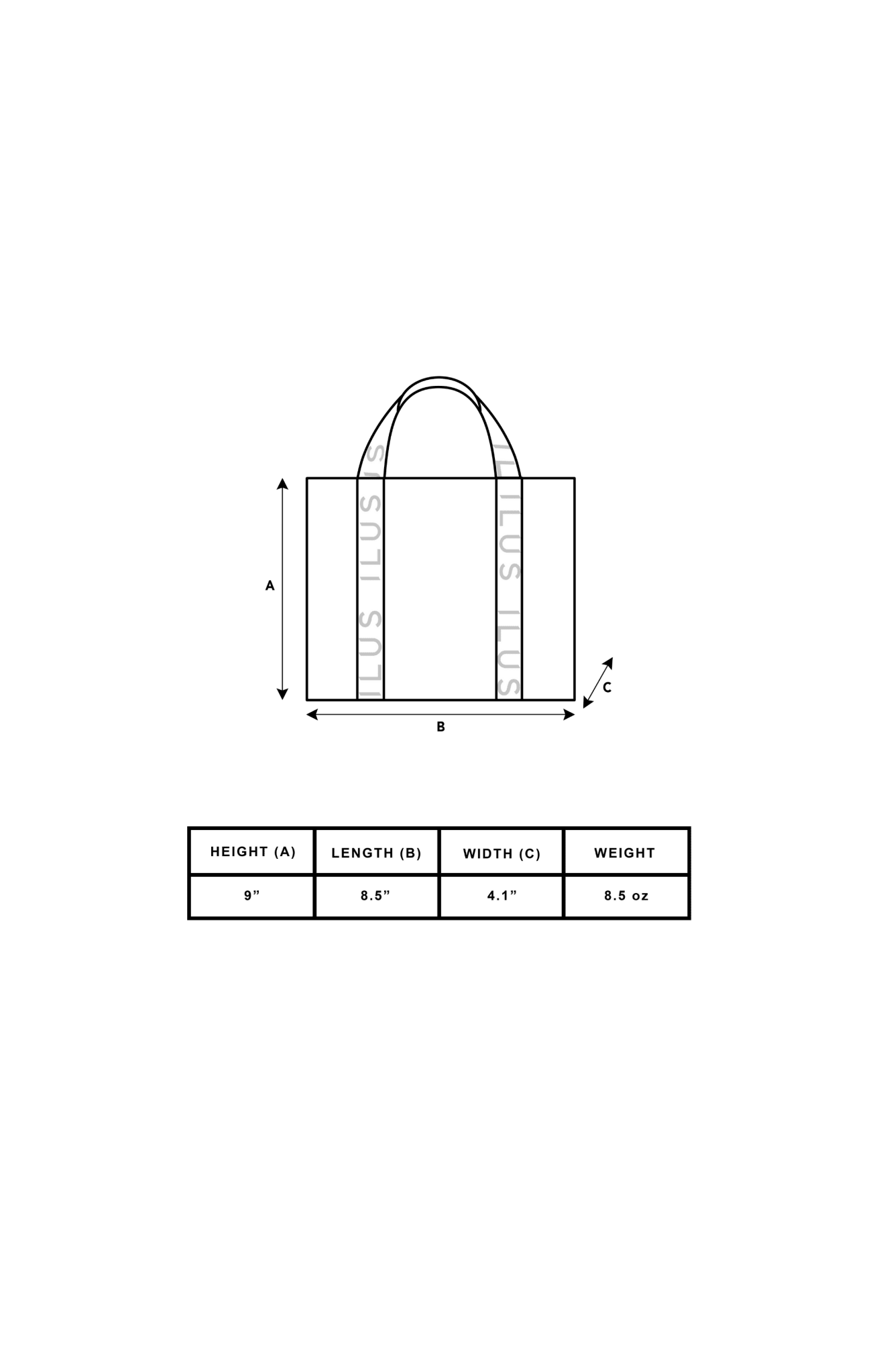 UNRIVALED SMALL TOTE BAG - ILUS LABEL